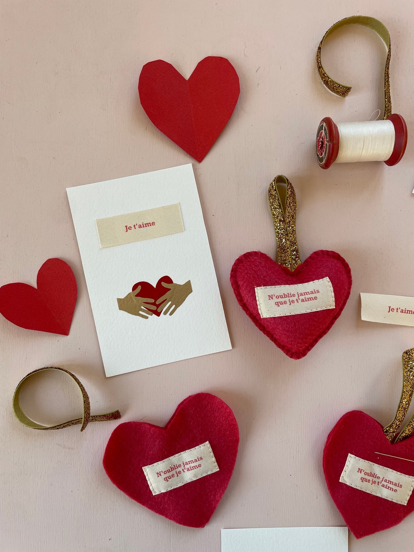 Coeur Amour coloris rouge